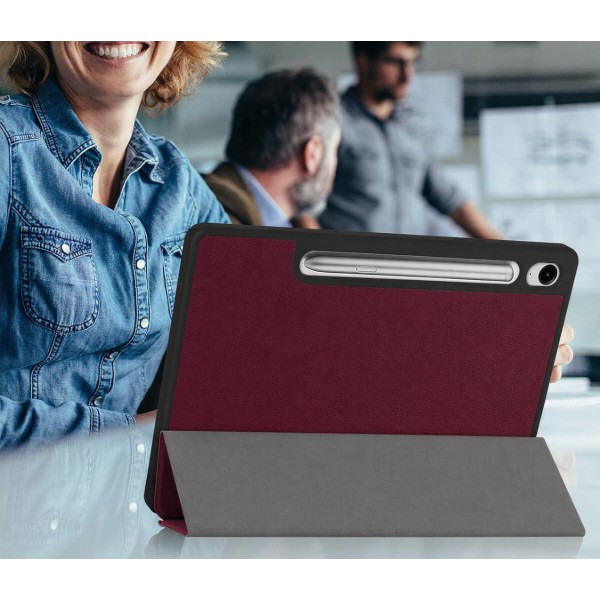 Фото - Чехол для планшета BeCover Flexible TPU Mate for Samsung Galaxy Tab S9 (SM-X710/SM-X716)/S9 FE (SM-X510/SM-X516B) 11.0" Red Wine (715583)